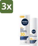NIVEA MEN Gezichtscrème Sensitive SPF30 - 3 x 50 ml