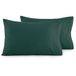 Elegant Comfort Luxe Ultrazachte 2-delige kussensloopset - 1500 premium hotelkwaliteit microvezel dubbel geborsteld - kreukvrij, kingsize formaat, jagergroen