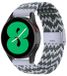 By Qubix - Braided nylon bandje voor Huawei Watch 5 - 42mm - Groen/Grijs