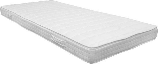 200x210 Topdekmatras - NASA-VISCO Traagschuim - 12 CM - Hollandse - Wit/Ecru