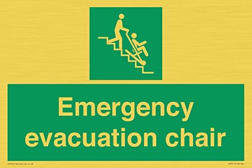 Viking Signs Emergency evacuatie stoel bord - 300x200mm - A4L