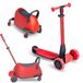 5-in-1 Evolutierol – Scooter, gangpad en opbergruimte – Aluminium/kunststof