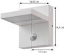 Lucande - Appliques murales extérieures - 1 lumière - Aluminium, plastique - H: 16.1 cm - Blanc (RAL 9003) - Source lumineuse incluse