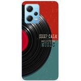 Xiaomi Bedrukt siliconen hoesje compatibel met Xiaomi Redmi Note 12 5G, Xiaomi Poco X5 Keep calm