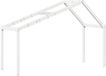 vidaXL Kinderbedhuisje - 213x85,5x144,5 cm - Massief Grenenhout - Wit