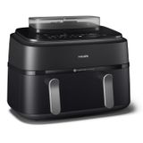 Philips 5000 Series Dual Basket Airfryer - NA551/00 - 9L - Steam Function - Up to 6 Persons