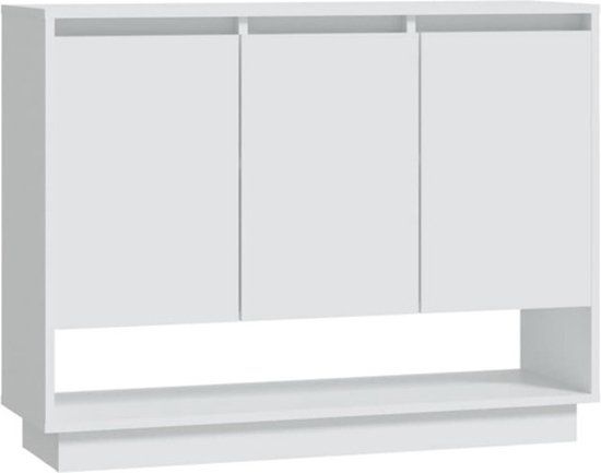 vidaXL Dressoir 97x31x75 cm bewerkt hout wit