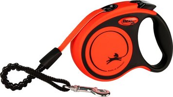 Flexi Rollijn Xtreme Tape Zwart / Oranje - XS 3 m - Hond - Rolijn
