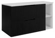 3xE living Meuble sous-vasque 100 cm, noir/blanc
