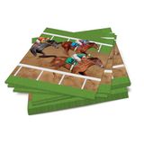 Beistle servetten paardenraces, meerkleurig
