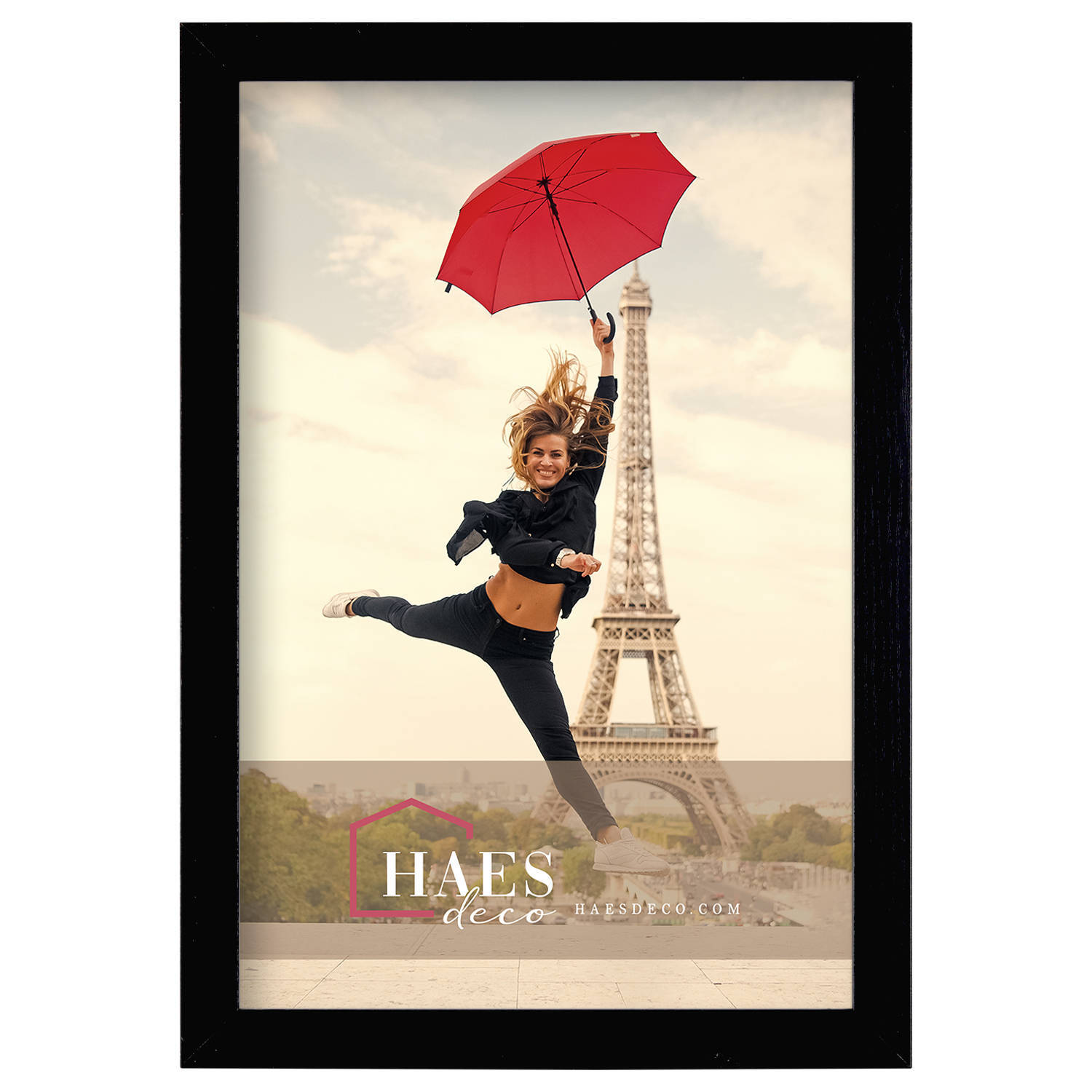 HAES deco - houten fotolijst paris zwart 30x45 - sp001321