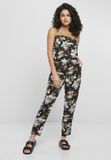 Urban Classics Viscose Bandeau Jumpsuit Zwart M