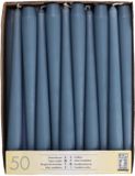 Starpak 50 Kandelaarkaarsen Ø 2,2 cm · 25 cm arctisch blauw