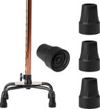 Merkloos / Sans marque Rubberen uiteinden wandelstokken - 4 stuks - 22 mm - Zware rubberen hulzen