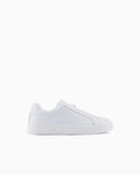 Armani Exchange London herensneakers, glanzend wit, maat 40 EU