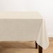 Elrene Home Fashions Monterey Linnen geïnspireerd water- en vlekbestendig vinyl tafelkleed met flanellen achterkant, 152 x 259 cm, rechthoek, ivoor