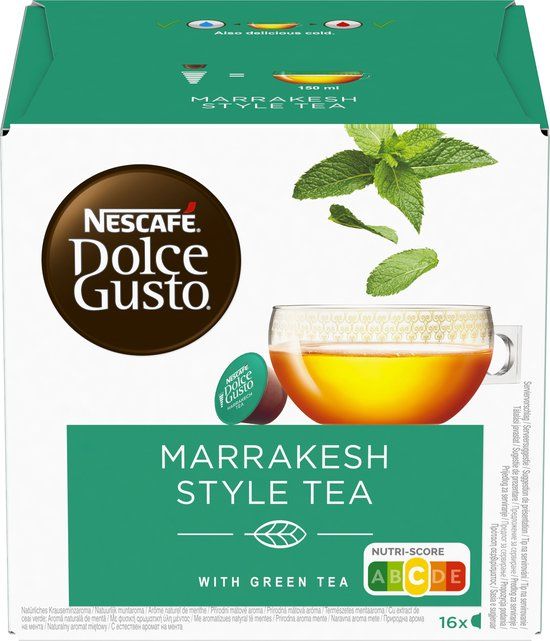 Nescafé Dolce Gusto Marrakesh Tea - 48 Cups - Green Tea with Mint Flavor - Capsule