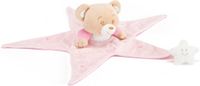 Trudi Baby Star Knuffeldoekje Beer Doudou 32 cm - Bruin Roze
