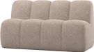 WOOOD Mojo Banc d'appoint 164 cm Avec dossier - Moelleux - Sable foncé