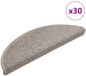 vidaXL - Trapmatten - Zelfklevend - 30 stuks - Sisal-look - 56x17x3cm - Zilverkleurig