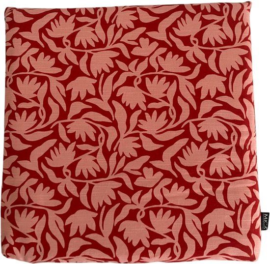 Mica Decorations Kelly Bistro Kussen Rood 40x40x5 cm