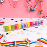 OOTB Set Happy Birthday-kaars, meerkleurig, 46 x 4 x 4,5 cm