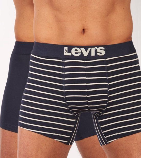 Levi's 2-pack Vintage Stripe Boxer Brief - 321 Blue - Men's S