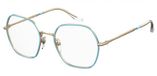 Seventh Street 7A 594 Gold blue Cat Eye dames brilmontuur