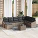 Maison Exclusive - Ensemble de jardin 8 pièces, chaise de jardin, gris clair, polyrotin