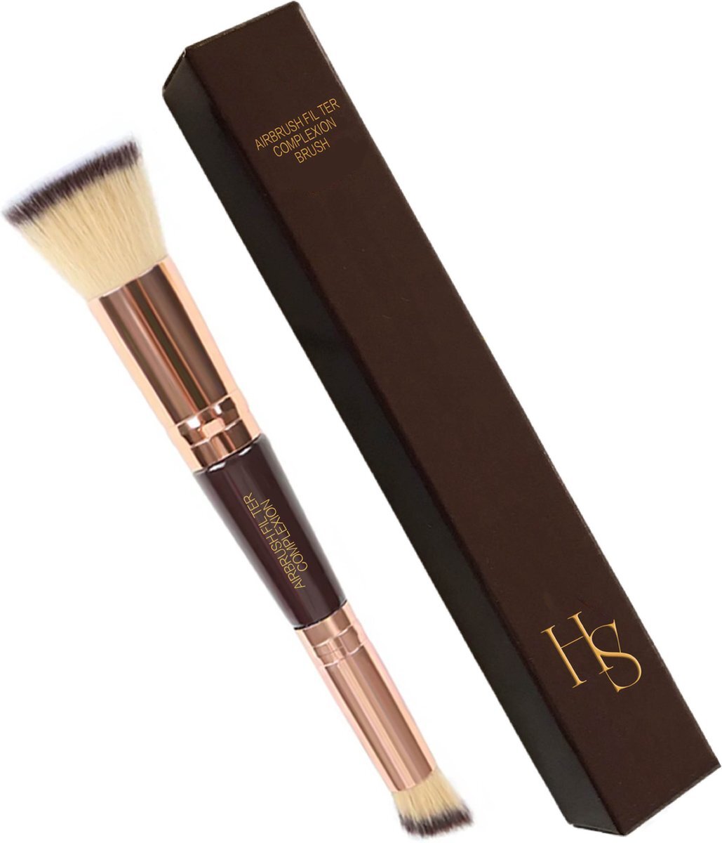 House of skin aesthetics HS - Make-up kwast 3-in-1 - NIEUW 2023 - Contour - Foundation - Concealer - Must-have - Make-up kwasten - Make-up koffer