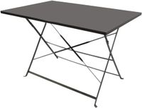 Urban Living Mistral Opvouwbare Tafel Antraciet Grijs Metaal 110x70x70cm
