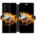RV beschermhoes van leer voor Huawei P40 Lite Manga Naruto, zwart