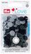 Prym Love Color drukknoppen kunststof 12,4mm grijs 30 st.