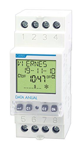 Orbis OB176100 Data Anual 230 Volt digitale verdelerklok