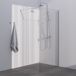 Topa BRAUER Chrome Frame Inloopdouche set 1 helder glas 120x200 met muurprofiel en lijst rondom chroom