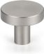 GELLDG Bouton de meuble - Bouton de meuble - Alliage d'aluminium de haute qualité avec galvanoplastie - 30mm de diamètre avec coins arrondis sûrs - Convient pour les armoires de cuisine et les tiroirs - Couleur argent - 15 pièces