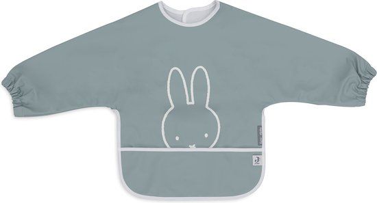 Jollein x Nijntje Baby Slab Waterproof met Mouw - Miffy Peekaboo Sea Green