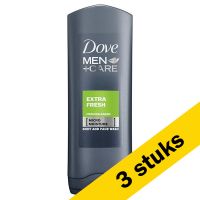 Aanbieding: 3x Dove Men+Care Extra Fresh Douchegel (400 ml)