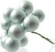 Decoris mini kerstballetjes op stekers - 60x stuks - mintgroen - D2 cm - glas