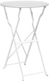 vidaXL Bistrotafel Wit Ø 50 x 71 cm Poedercoating staal