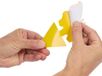 HOME DECO FACTORY Rouwvliegen plakstrips - 12x stuks - geel