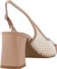 DIBIA 120852D Blanc Escarpins Femme Printemps/Été 2024 Cuir Caoutchouc Talon Bloc 5-7cm Bout Rond Respirant Chaussures Habillées Semelle Plate Uni 36 EU