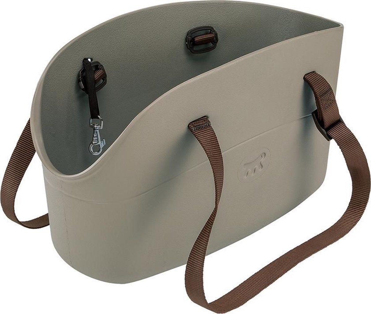 Ferplast Hondendraagtas With-me 35 X 22 Cm Rubber Bruin/grijs