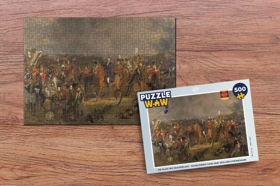 MuchoWow Puzzel De Slag bij Waterloo - Schilderij van Jan Willem Pieneman - Legpuzzel - Puzzel 500 stukjes