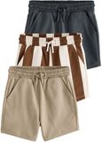 Next - Jongens - Set van 3 jersey shorts - Bruin