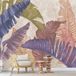 Papier peint panoramique - Feuilles tropicales - 325 cm x 228 cm