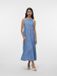 VERO MODA VMFLEUR SL 7/8 LAYER TENCEL DRESS GA Dames Mini Jurk S Blauw Denim
