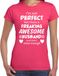 Bellatio Decorations Freaking awesome Husband / geweldige echtgenoot cadeau t-shirt roze dames - Moederdag / verjaardag cadeau XXL