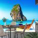 Papier peint panoramique Bateau Thaïlande