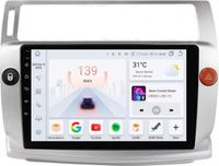 Happiq Autoradio met Bluetooth en CarPlay voor Citroën C4/C-Triomphe/C-Quatre (2004–2009) – Compatibel met Apple en Android – Stereo-installatie met navigatiesysteem – 6 GB RAM, 64 GB interne opslag